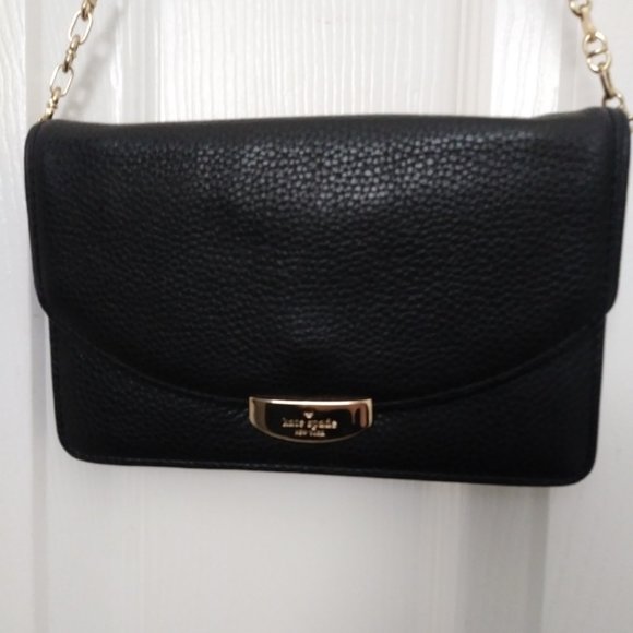 Kate Spade Black Leather Small Croosbody Bag - Picture 5 of 9